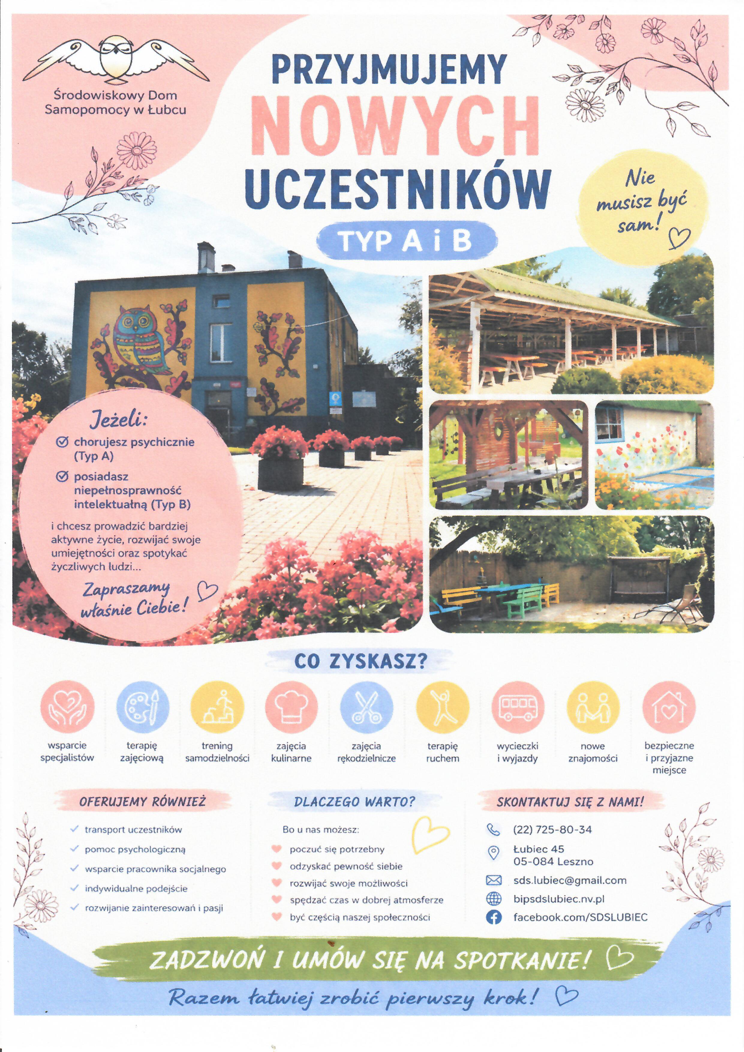 Środowiskowy Dom Samopomocy w&nbsp;Łubcu