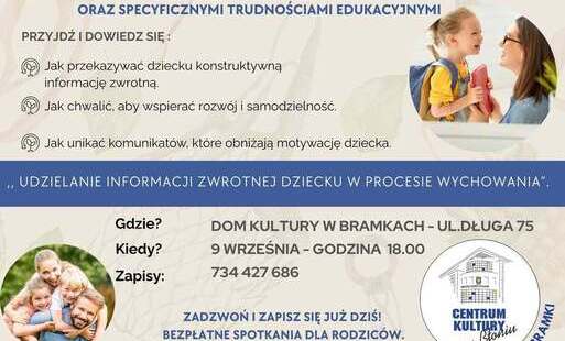 Bezpłatne spotkanie dla rodziców dzieci z trudnościami związanymi ze spektrum autyzmu, ADHD oraz specyficznymi trudnościami edukacyjnymi